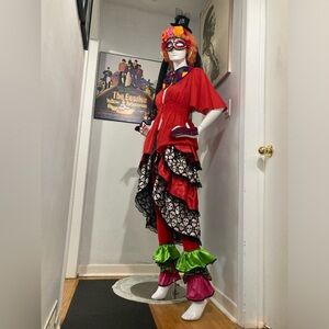 Custom Curated Costume - Dia De Los Muertos Clown - Vintage and Handmade